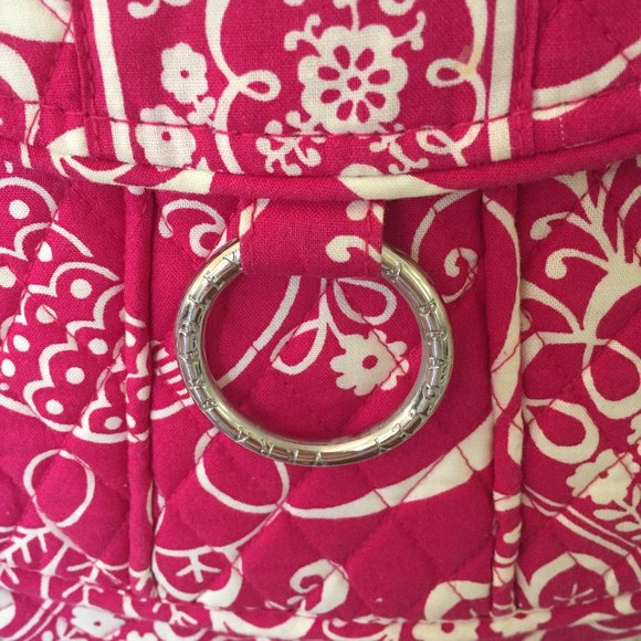 Vera Bradley Pink and White Shoulder Bag - Picture 3 of 7